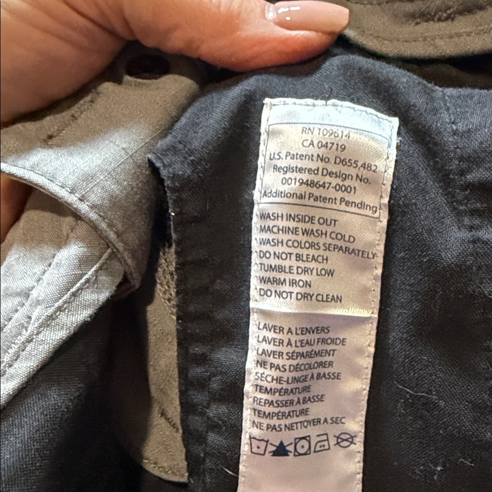 5.11 Tactical women’s  Charcoal Cargo Pants size 8 - Picture 7 of 8